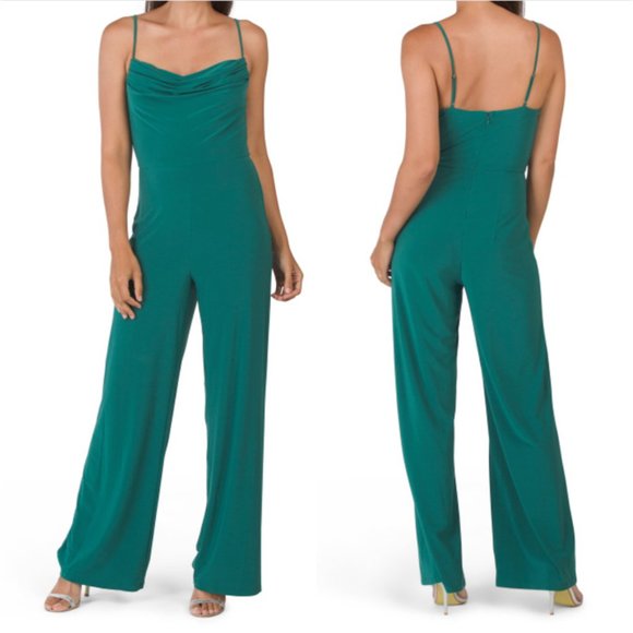 Laundry By Shelli Segal Pants - LAUNDRY BY SHELLI SEGAL Cowl Neck Jumpsuit